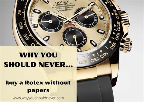 should i buy a rolex without papers|old rolex watch paperwork.